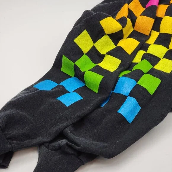 Polaroid Long Sleeve Graphic Tee With Rainbow Stripes On Back & Sleeves - 4X - Picture 13 of 16